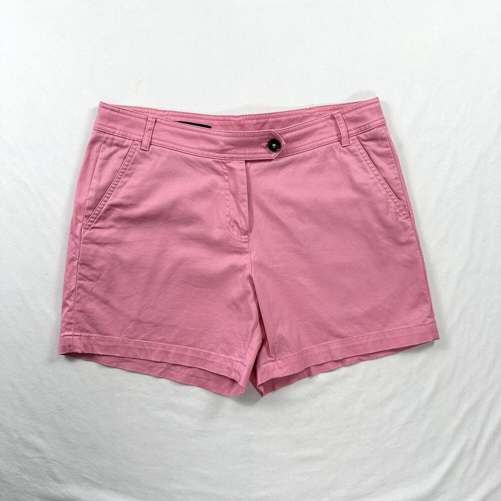 Brooks Brothers Shorts Womens 10 Pink Cotton Stretch Preppy 5"